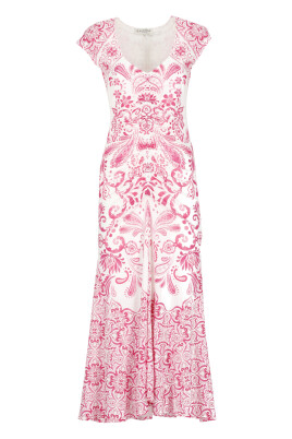 floral-pattern-v-neck-sleeveless-dress