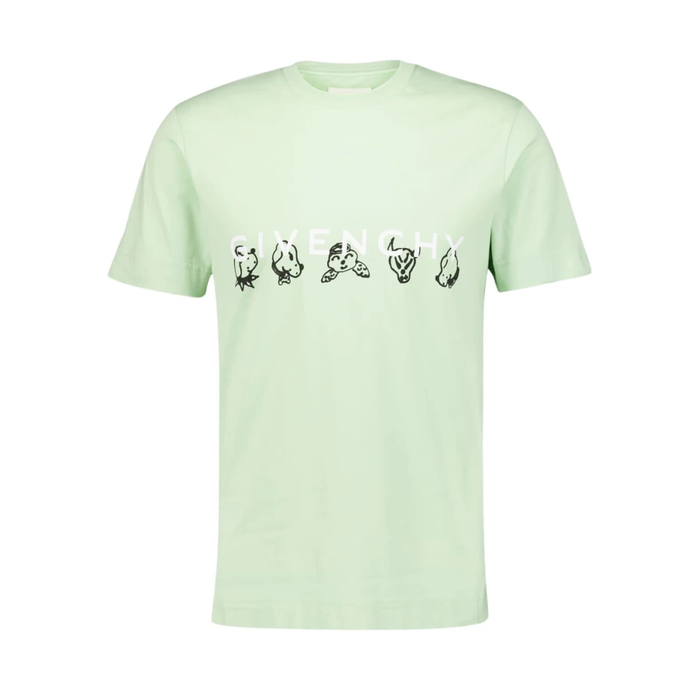Givenchy T-Shirts Green Heren