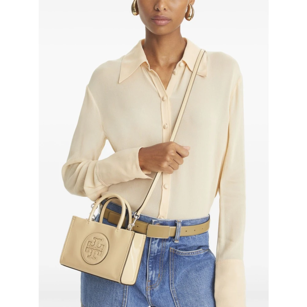 TORY BURCH Bio-Tex™ Crème Schoudertas Beige Dames