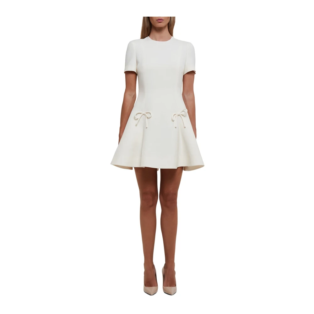 Valentino Ivory Crepe Couture Jurk Beige Dames