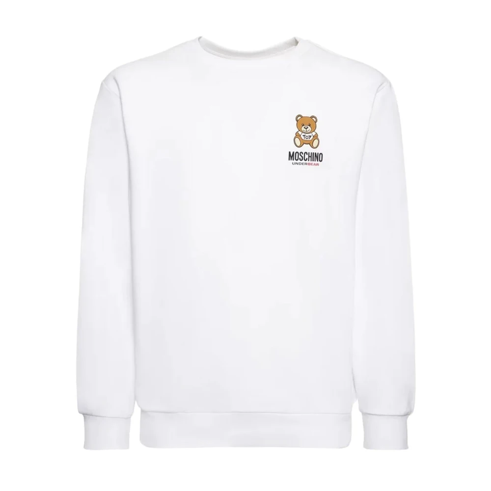 Moschino Witte Sweatshirt met Lange Mouwen White Heren