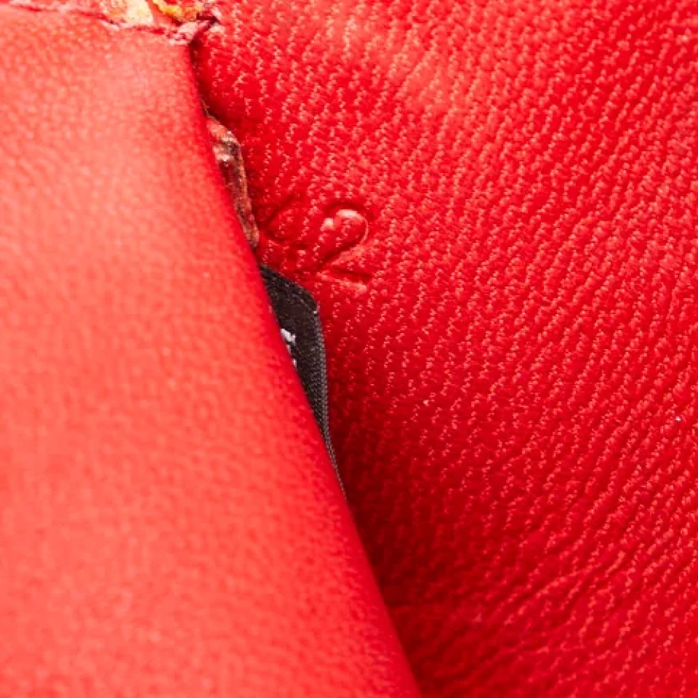 Prada Vintage Pre-owned Leather wallets Red Dames