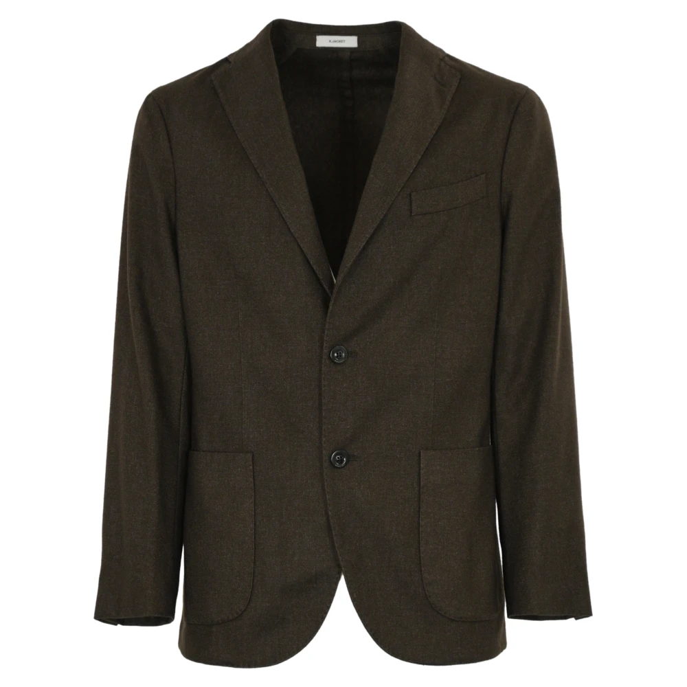 Boglioli Melange Wol Herenjas Bruin Brown Heren
