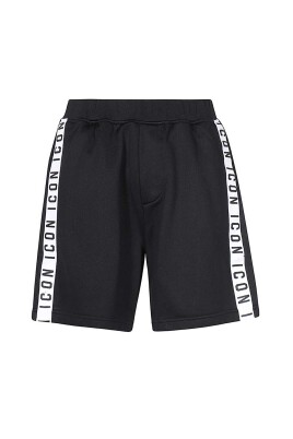 contrast-stripe-fleece-shorts