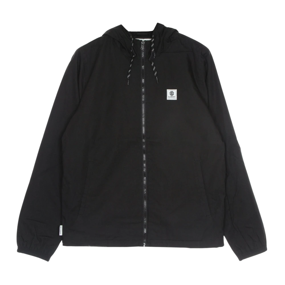Element Zwarte Winddichte Waterafstotende Jas Black Heren