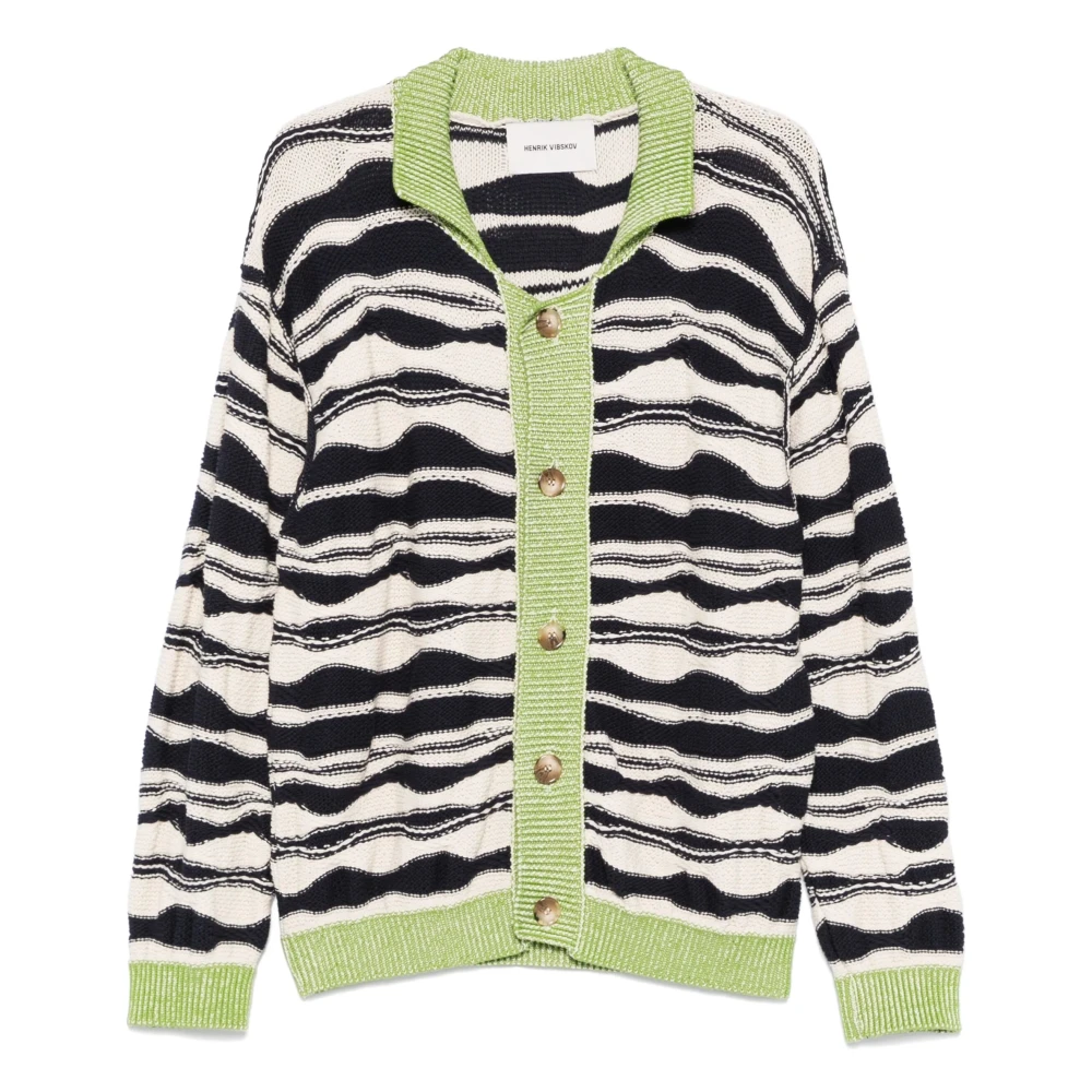 Henrik Vibskov Gestreepte Purl-gebreide Vest Multicolor Dames