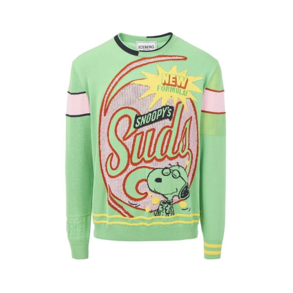 Iceberg Men's Green Cotton T-Shirt
