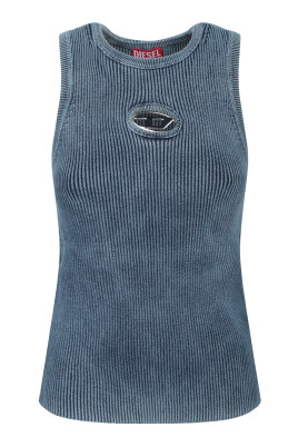 blue-ribbed-knit-sleeveless-topwear