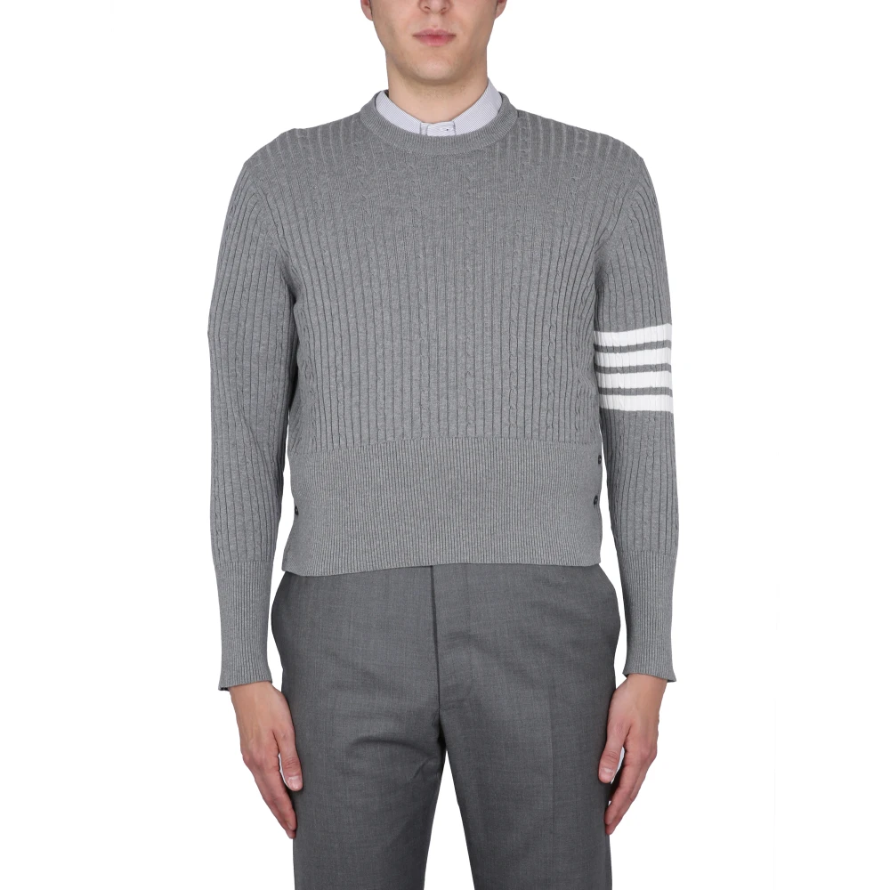 Thom Browne Uomo Grigio Maglione - Immagine 2
