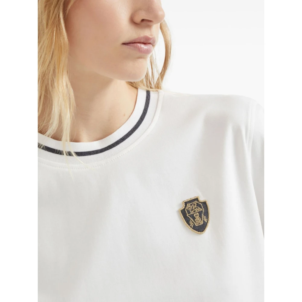 BRUNELLO CUCINELLI Witte T-shirts en Polos White Dames