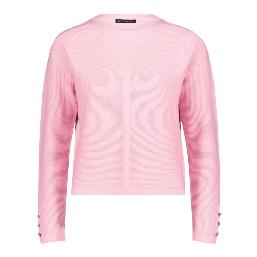Betty Barclay Fijngebreide trui met structuur Pink Dames