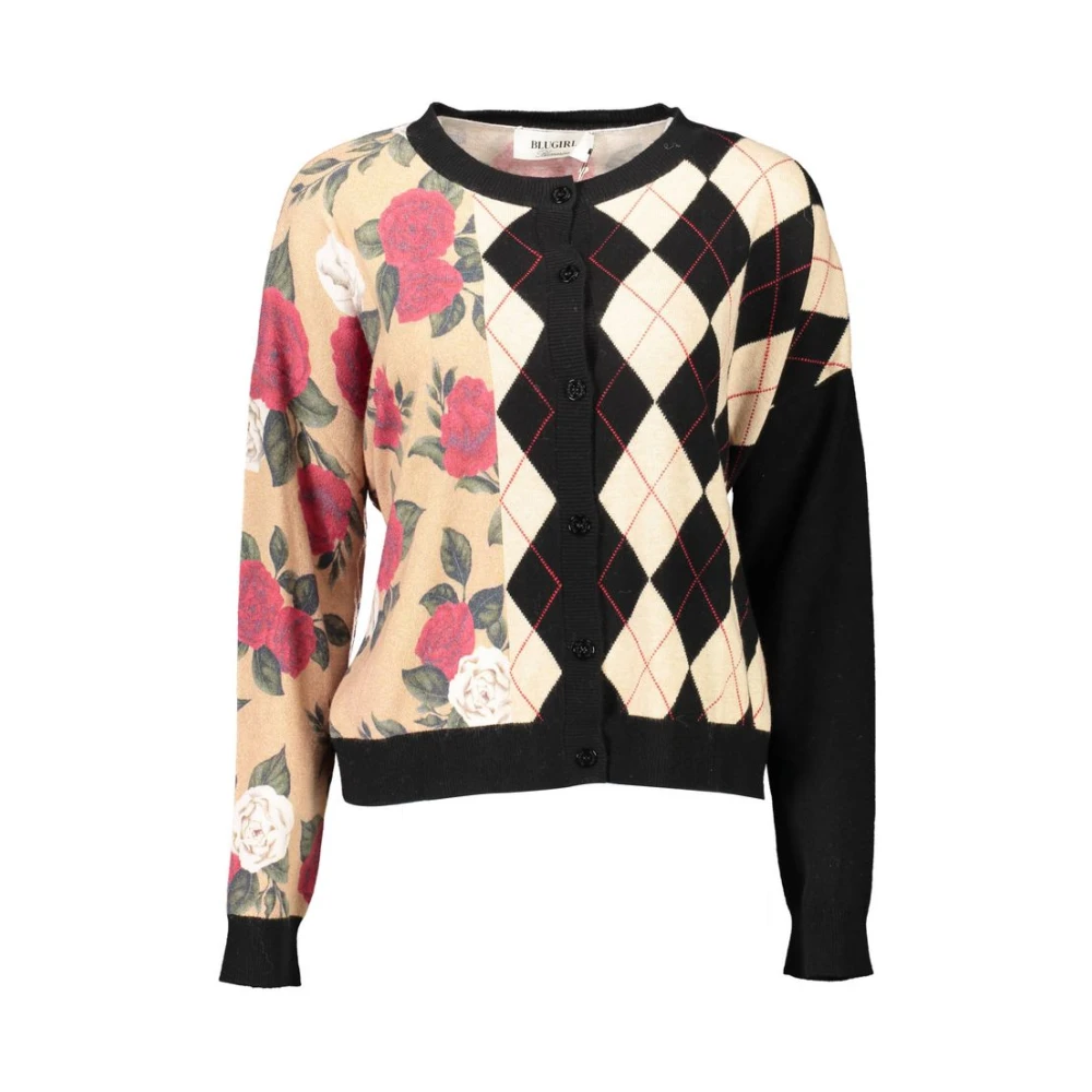 Blugirl , Cardigans, Female, Multicolor, M, Viscosa Cardigan