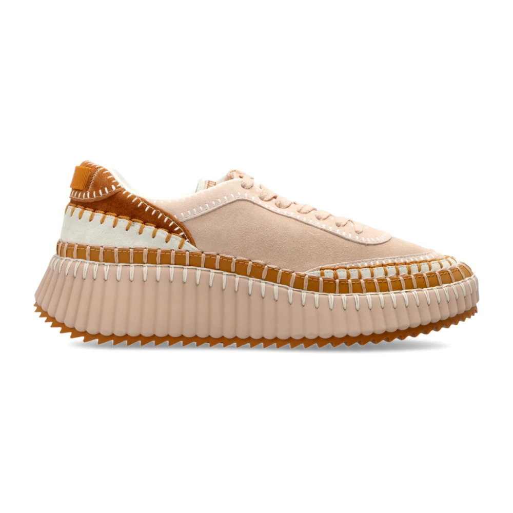 Chloé Women's Pink Nama Sneakers