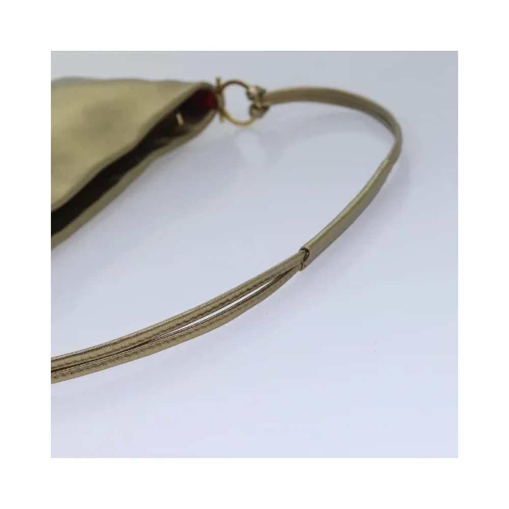 Salvatore Ferragamo Pre-owned Leather shoulder-bags Beige Dames