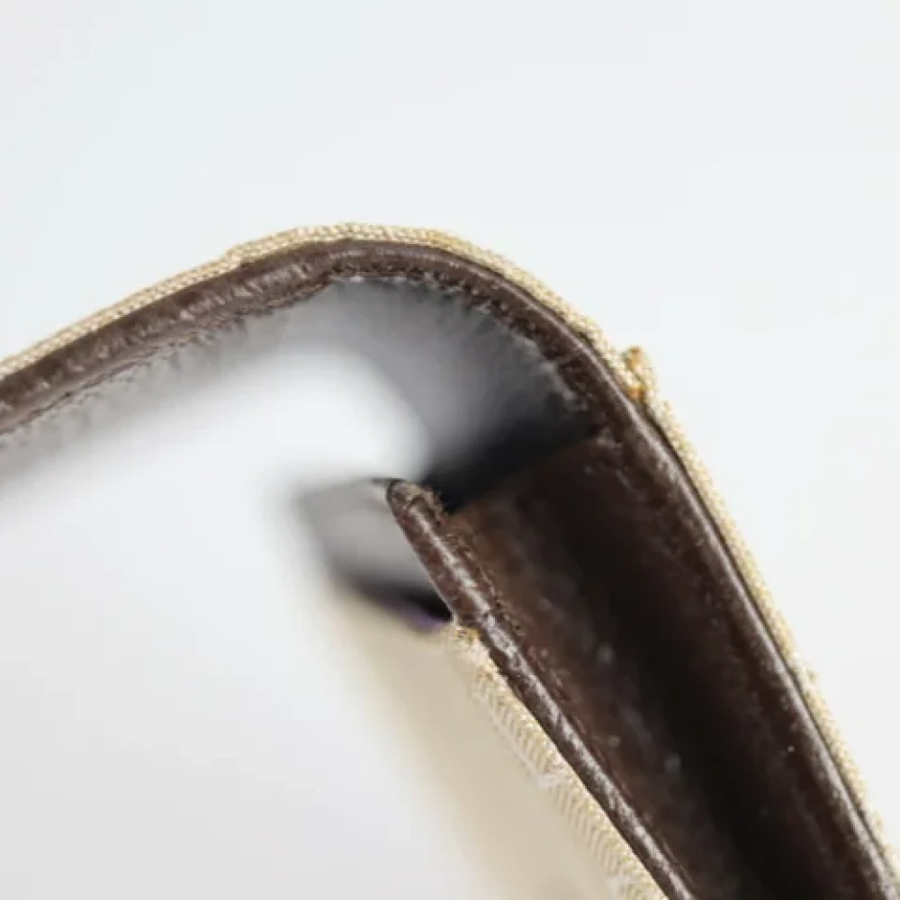 Bvlgari Vintage Pre-owned Canvas wallets Beige Dames