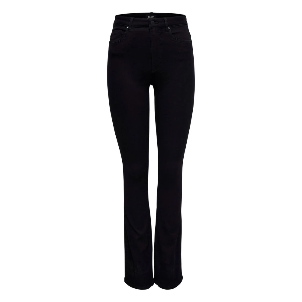 Only Women's Black High Waist Bootcut Jeans