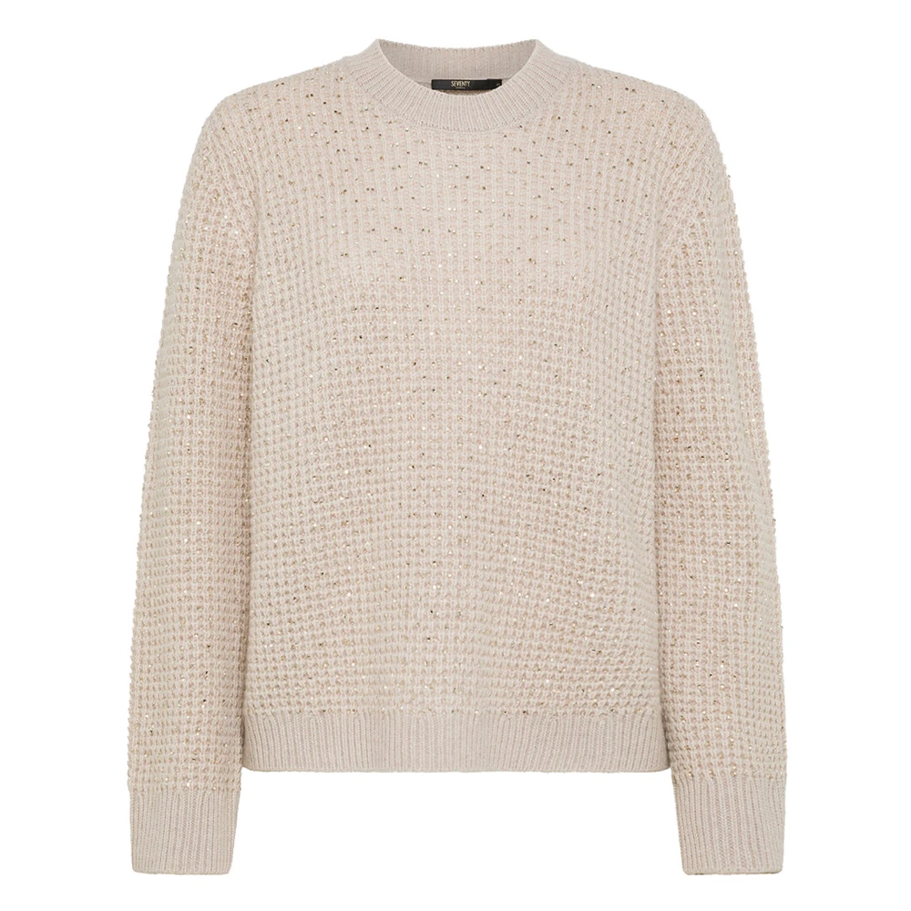 Seventy Beige Woltrui Girocollo Beige Dames