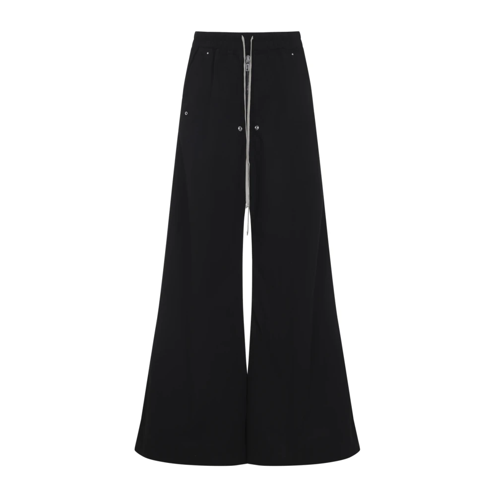 Rick Owens Black Wide Trousers, Male, M, Geth Belas Trousers