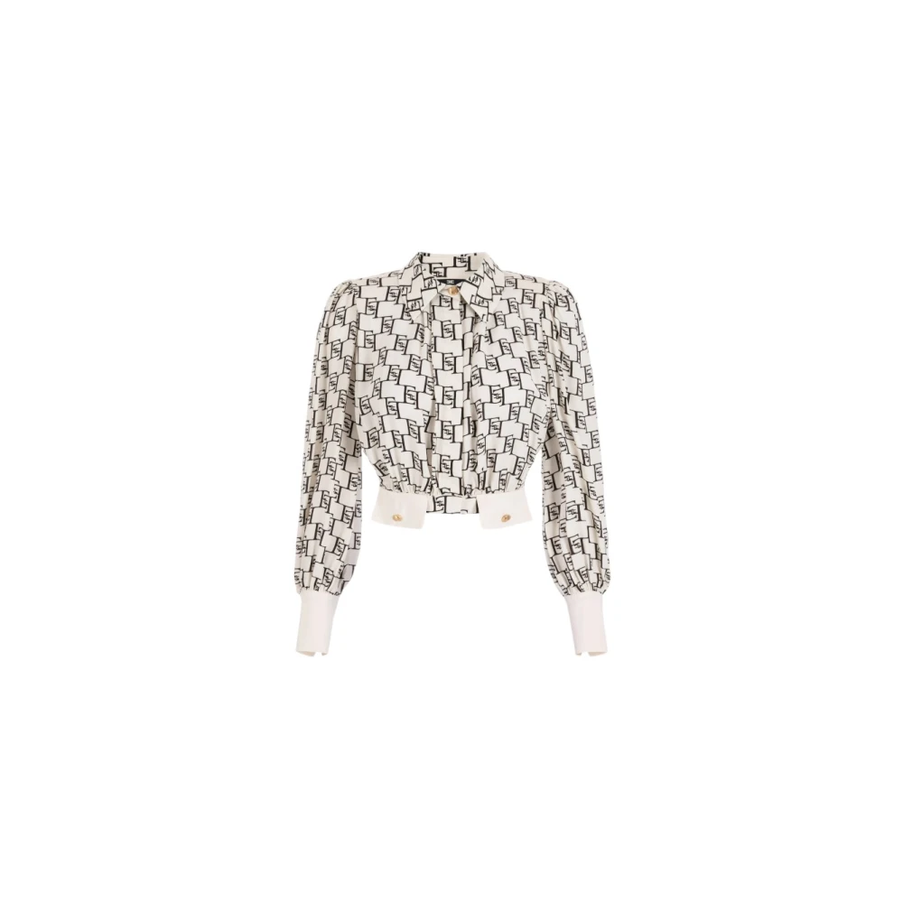 Elisabetta Franchi Stijlvolle Blouse voor Vrouwen White Dames