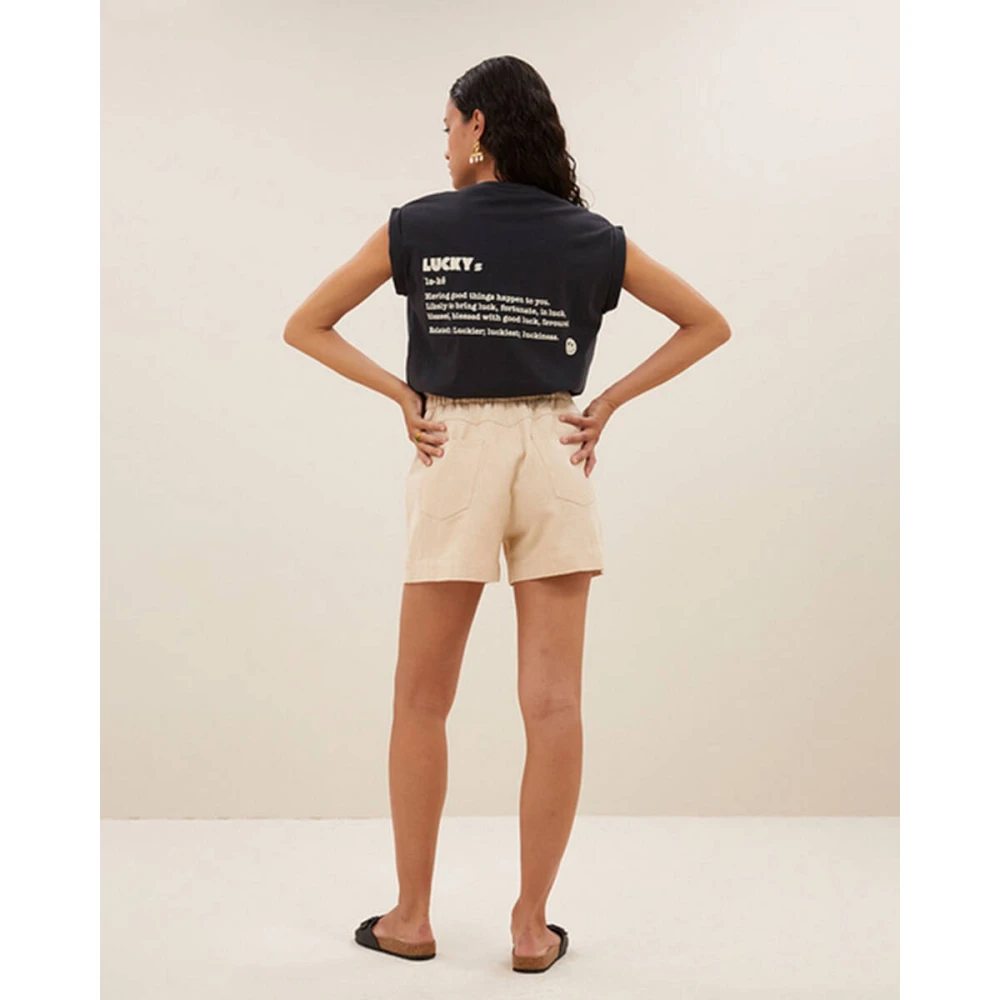 By-Bar Thelma Big Top T-shirt Black Dames
