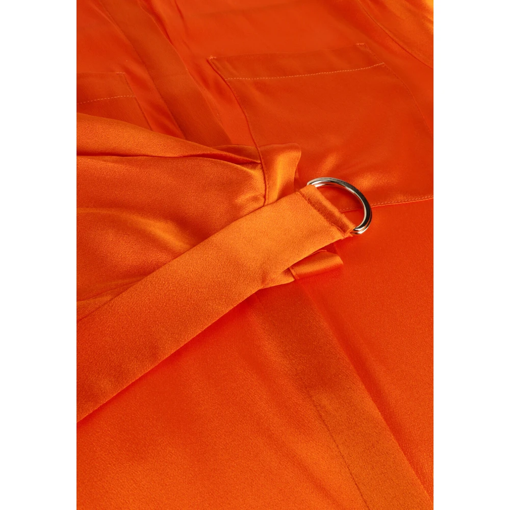 Semicouture Oranje Fillipa Midi Jurk Orange Dames