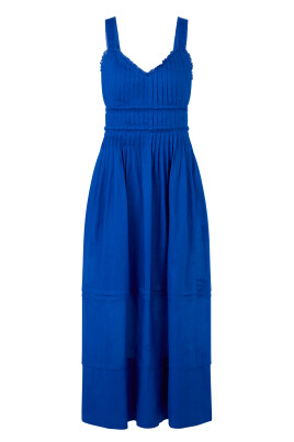 feminine-pleated-corsage-dress