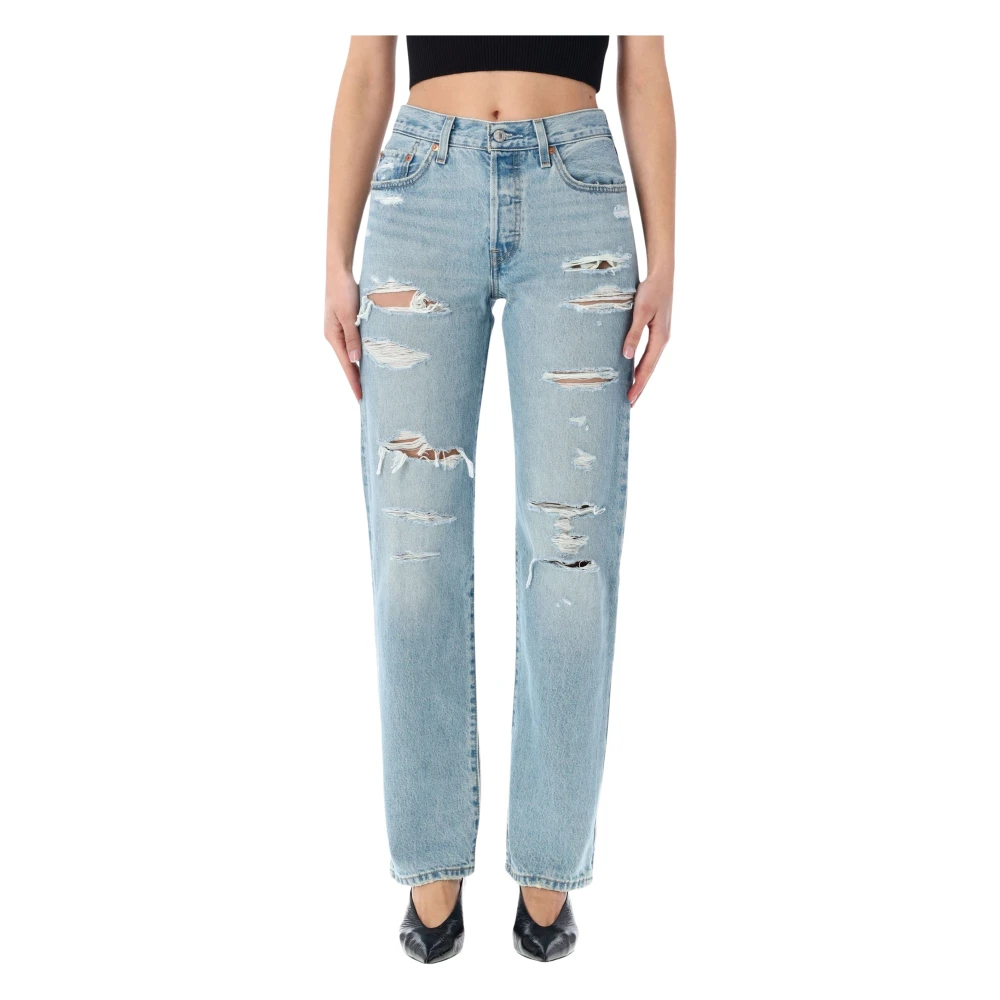 Levi's 501 '90s Jeans, Blue, Size 27, Inside Leg 30, Women - Image 2