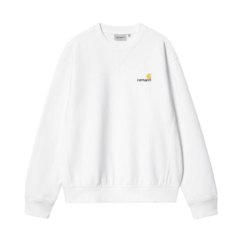 Carhartt WIP Essentiële Sweatshirt met Lange Mouwen White Heren