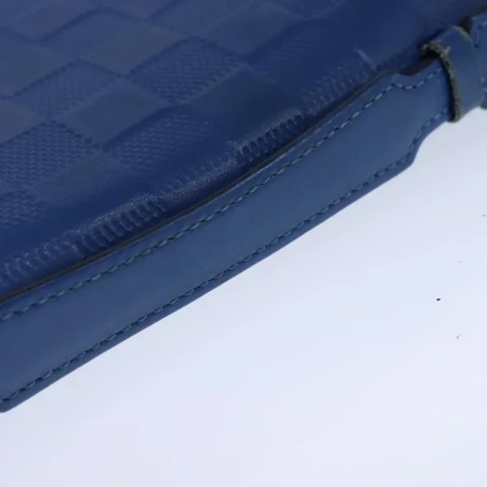 Louis Vuitton Vintage Pre-owned Leather clutches Blue Dames