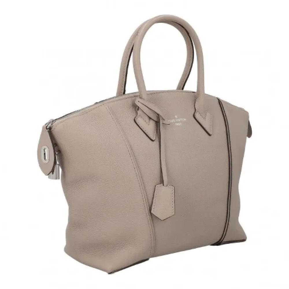Louis Vuitton Vintage Pre-owned Leather handbags Gray Dames