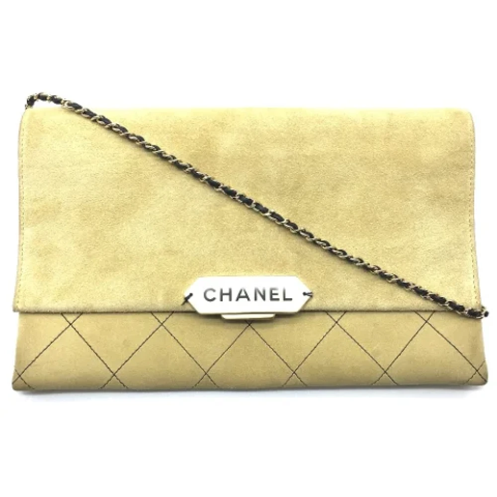 Chanel Vintage Pre-owned Leather chanel-bags Beige Dames