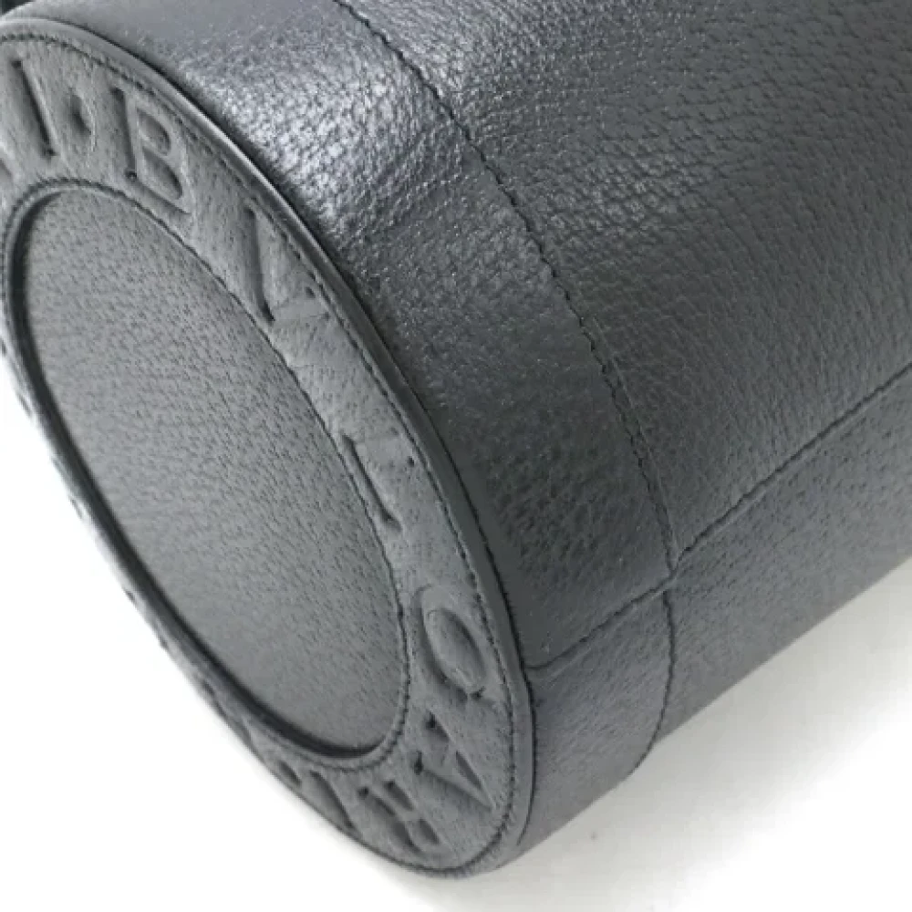 Bvlgari Vintage Pre-owned Leather handbags Black Dames