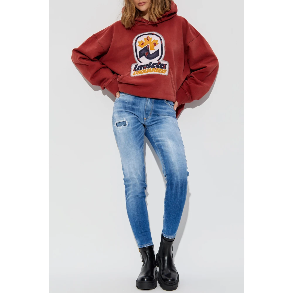 Dsquared2 Jeans High Waits Twiggy Jean Blue Dames