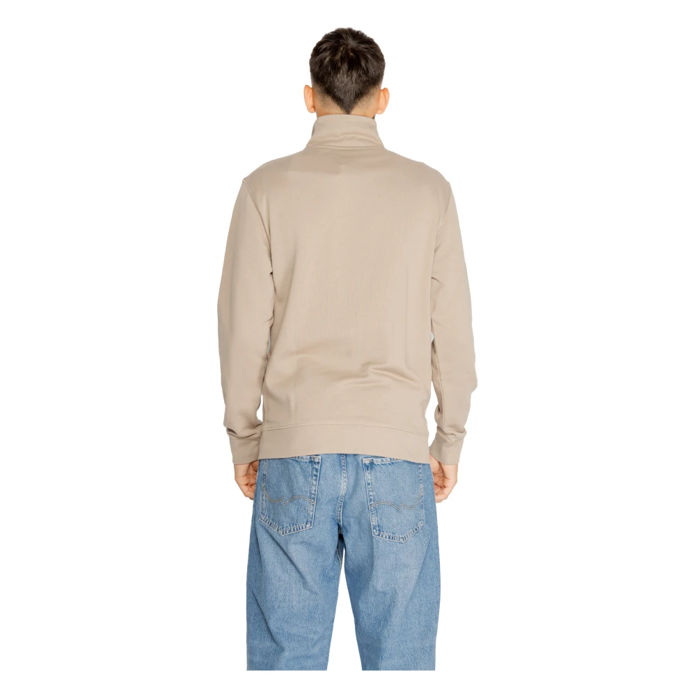 Hugo Boss Heren Sweatshirt Herfst Winter Katoen Brown Heren
