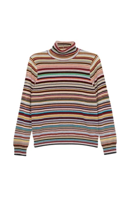 Signature Stripe Turtleneck