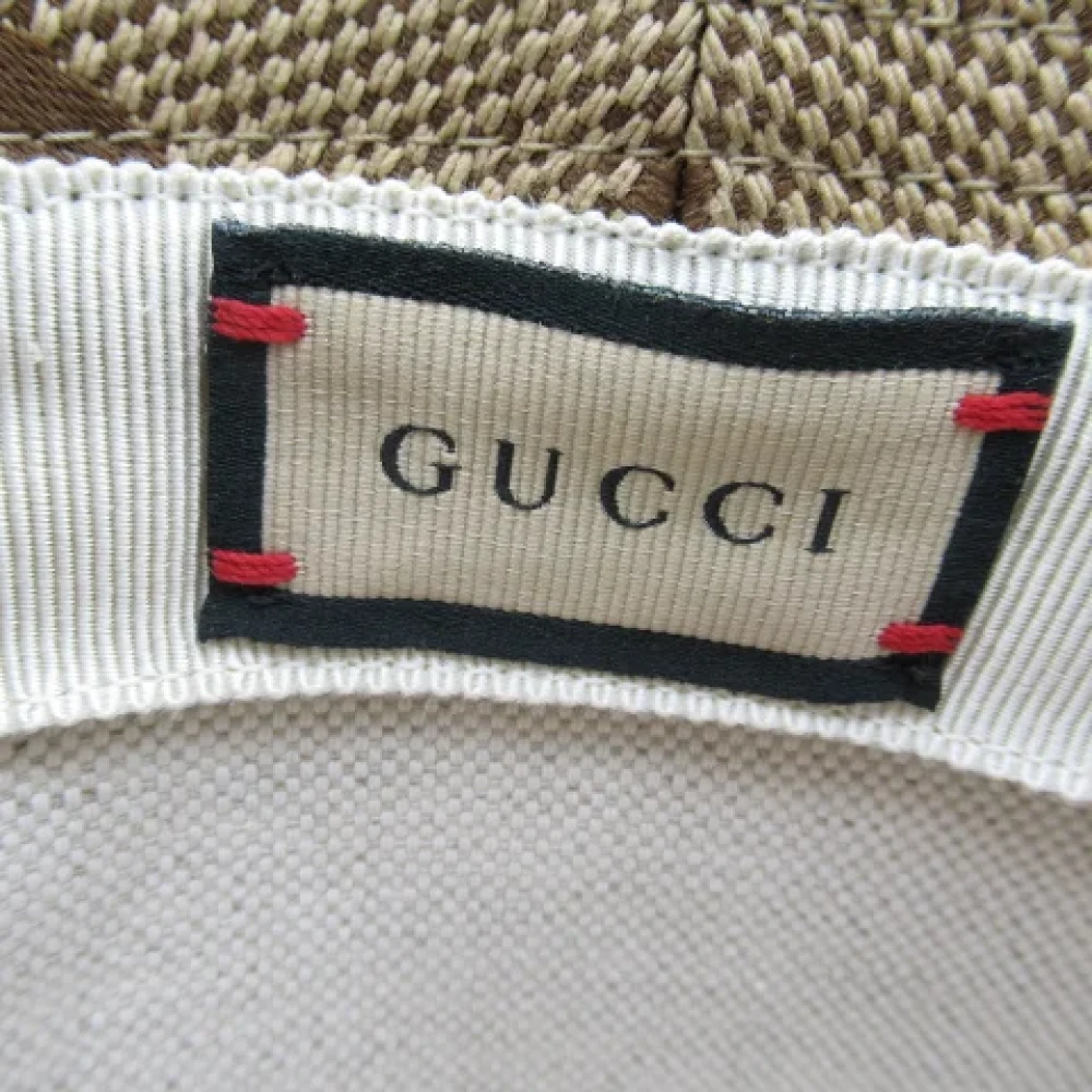 Gucci Vintage Pre-owned Fabric hats Beige Dames