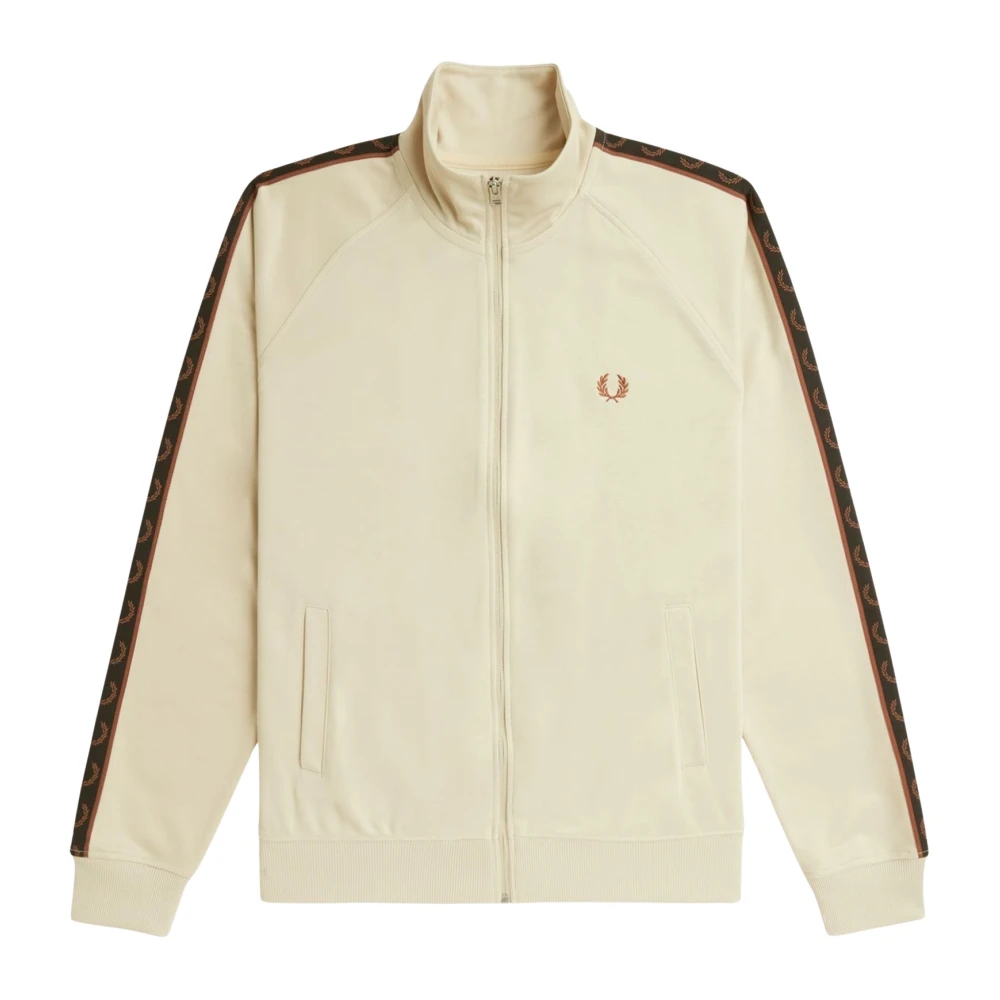Fred Perry Beige Contrast Tape Trainingsjack Beige Heren
