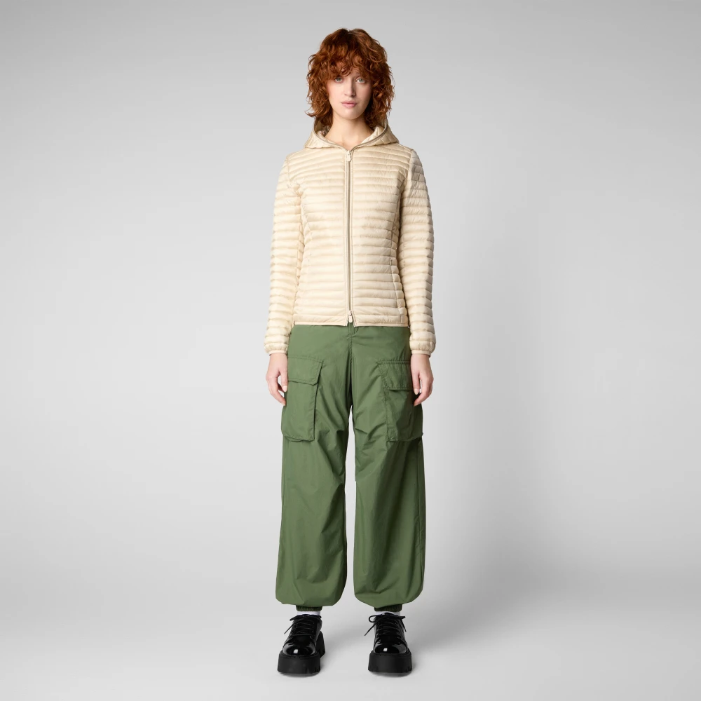 Save The Duck Zand Winterjassen voor Mannen Beige Dames