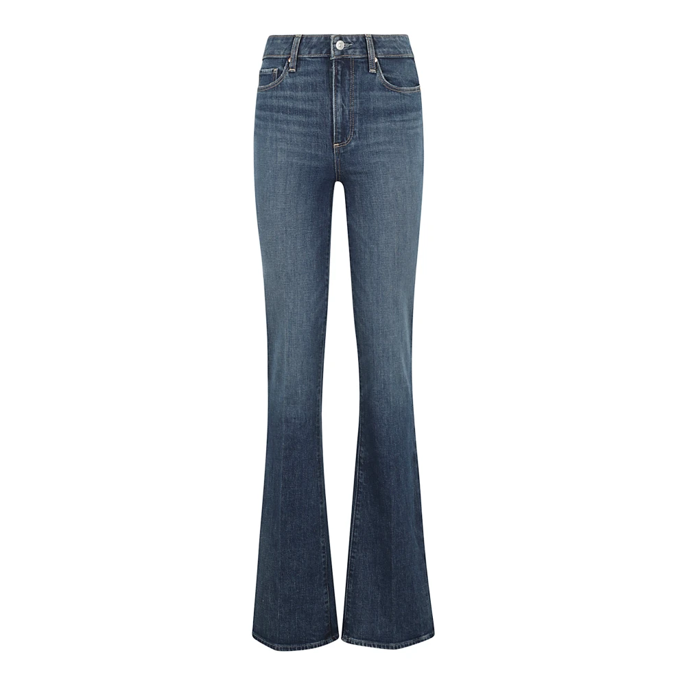 Paige Laurel Canyon High Rise Jeans Blue Dames