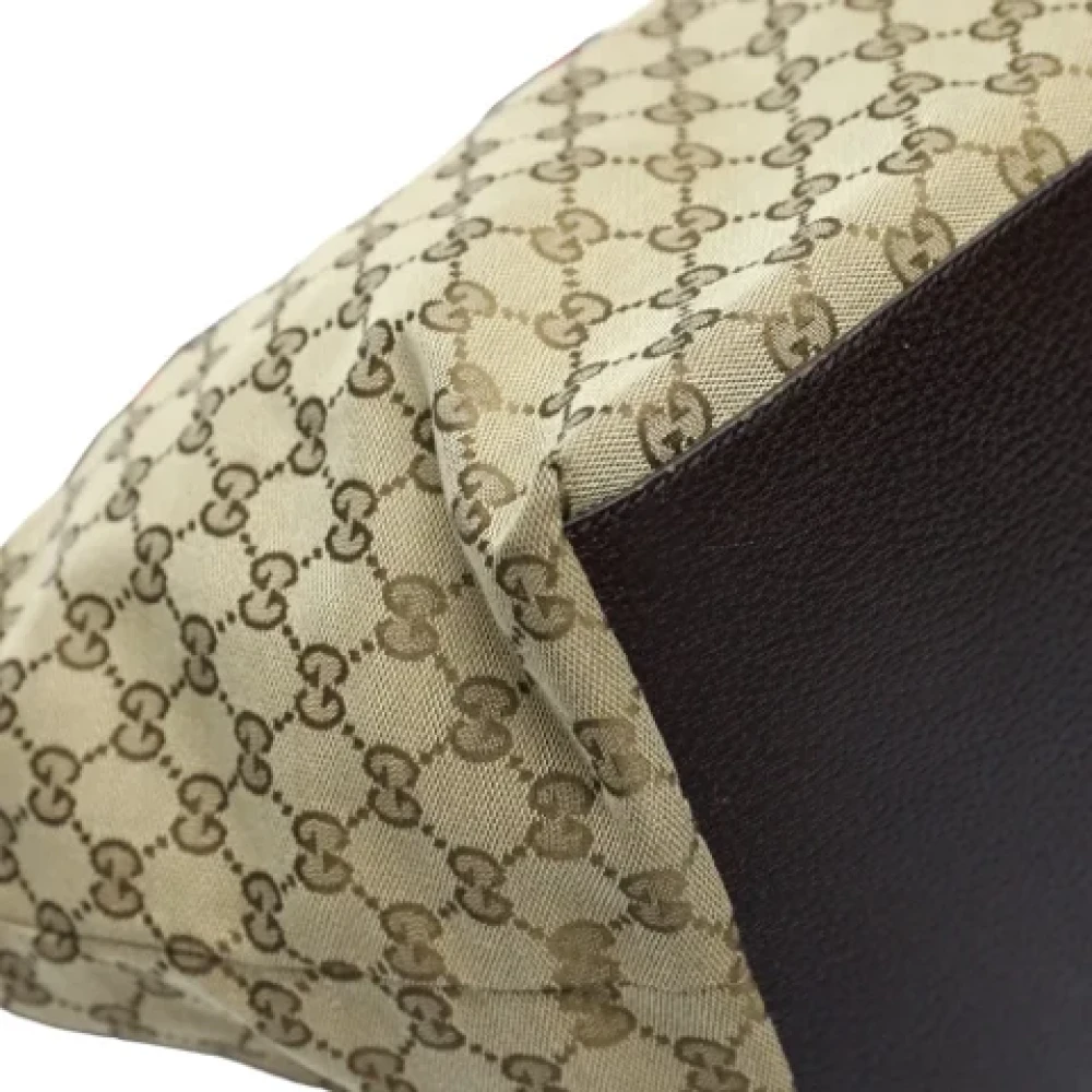 Gucci Vintage Pre-owned Fabric gucci-bags Beige Dames