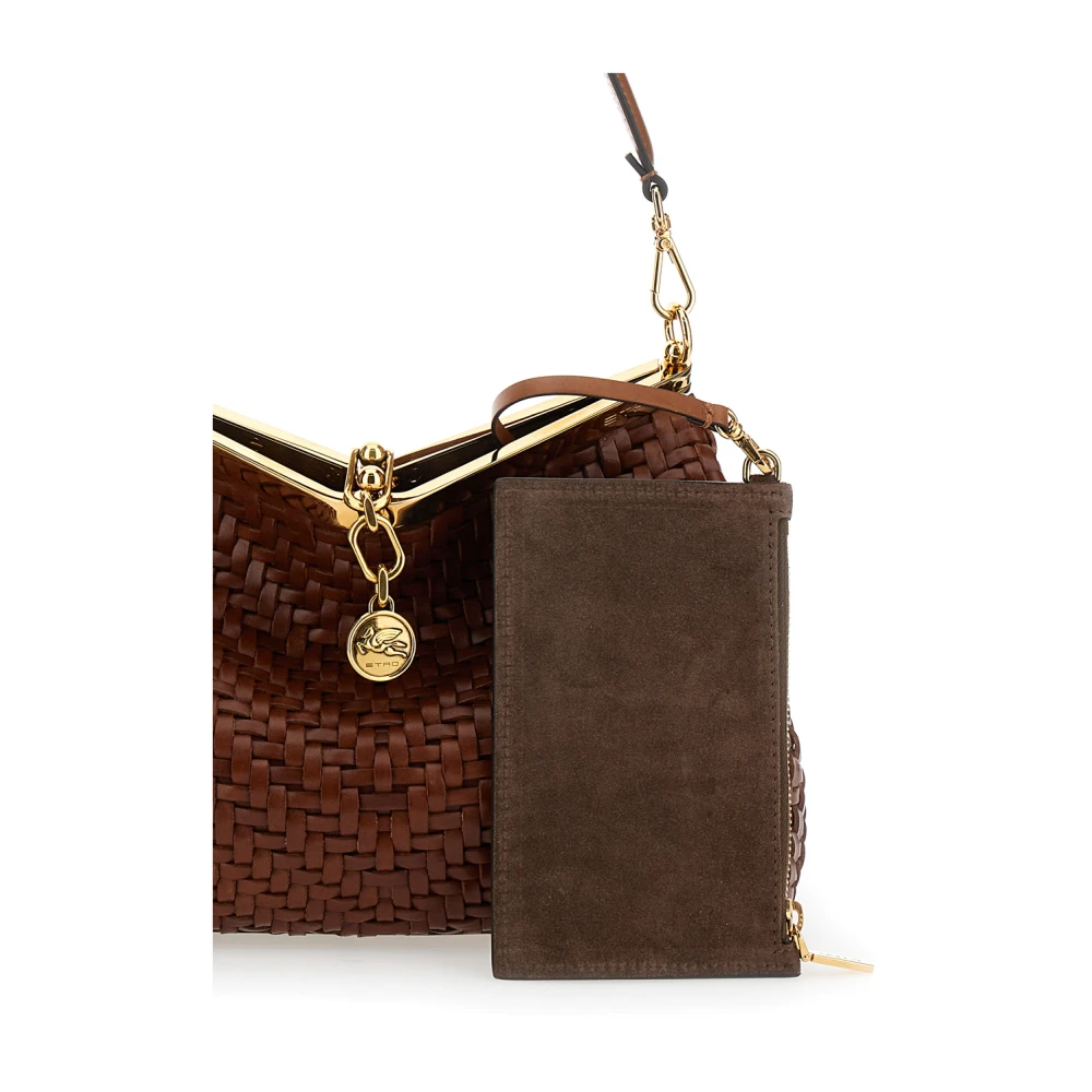 ETRO Bruine Handtas Vela Medium Brown Dames