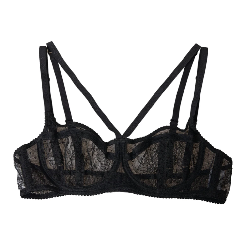 Dolce & Gabbana Women's Black Balconcino Bra - Bras - S - Underwear
