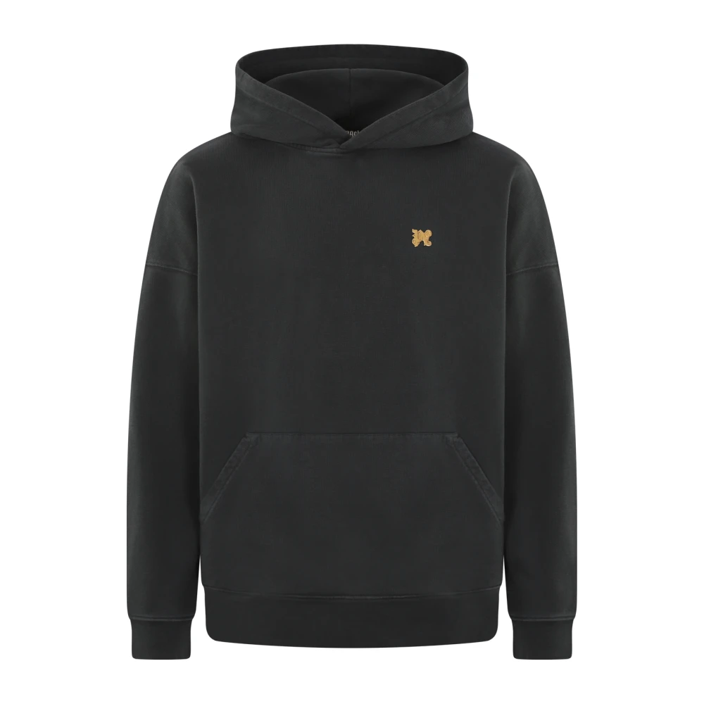 Palm Angels Zwarte Foggi PA Hoodie Black Heren