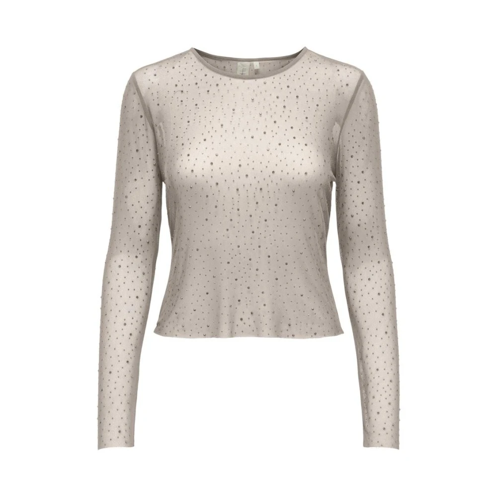 Only Rhinestone Life Top in Chateau Gray Dames