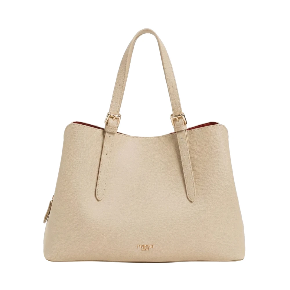 Twinset Kvinno Beige Väskor Dam, One Size, Axelremsväska