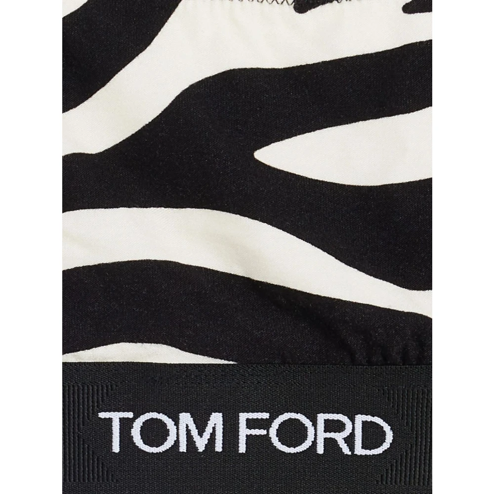 Tom Ford Zebra Print Crop Top Ondergoed Black Dames