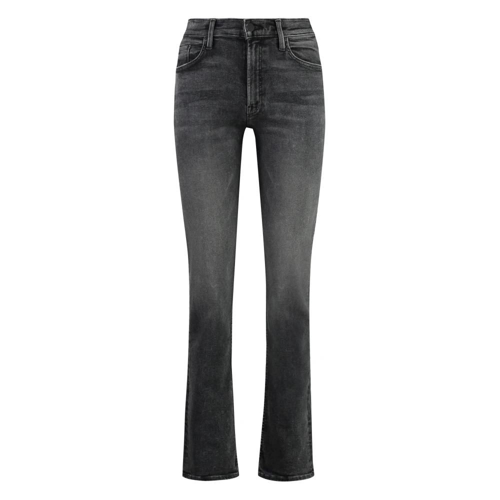 Mother 5-pocket straight-leg jeans met metalen knopen Gray Dames