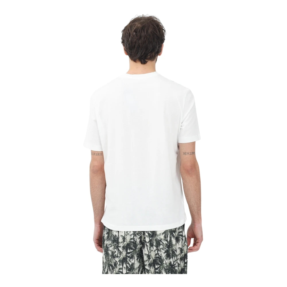 Armani Exchange Minimalistische Tropische T-shirt Beige Heren