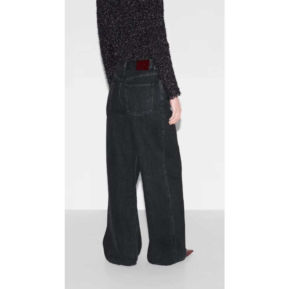 Gucci Midnight Blue Wide-Leg Jeans Blue Dames