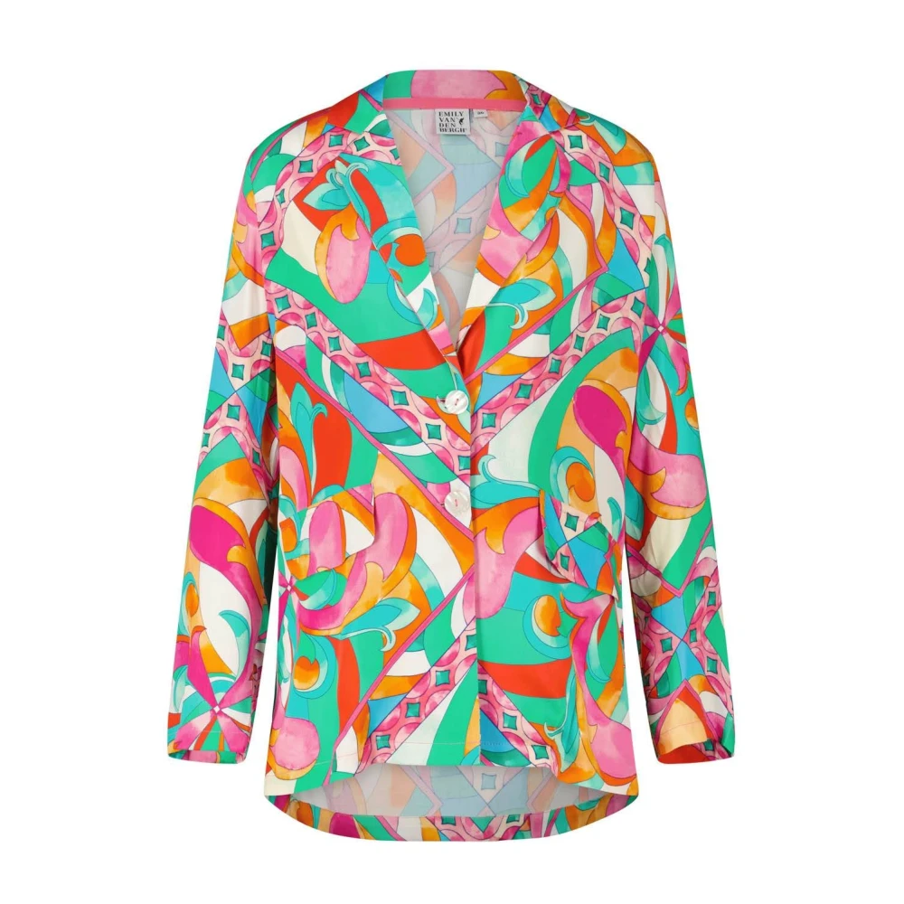 Emily Van den Bergh Kleurrijke Print Lichtgewicht Blouse Multicolor Dames